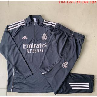 Chándal Real Madrid 2025/26 ( Gray Half zipper) - NIÑOS
